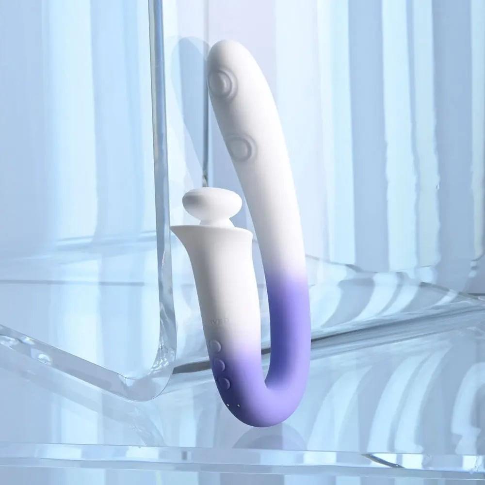 Evolved SPRING LOADED - /Purple 23 cm USB Rechargeable Multi-Tapping Vibrator Evolved Discreet Intimate Essentials.