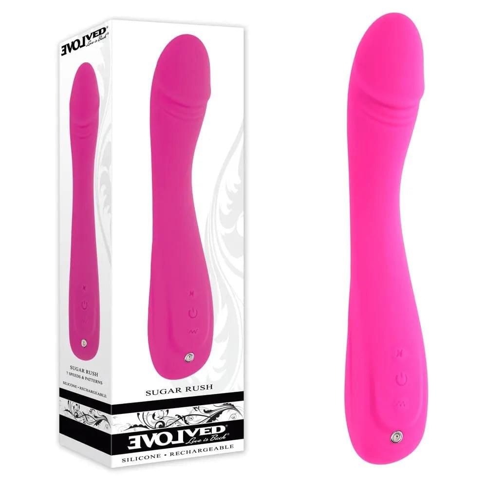 Evolved SUGAR RUSH -  21.6 cm USB Rechargeable Vibrator Evolved Discreet Intimate Essentials.