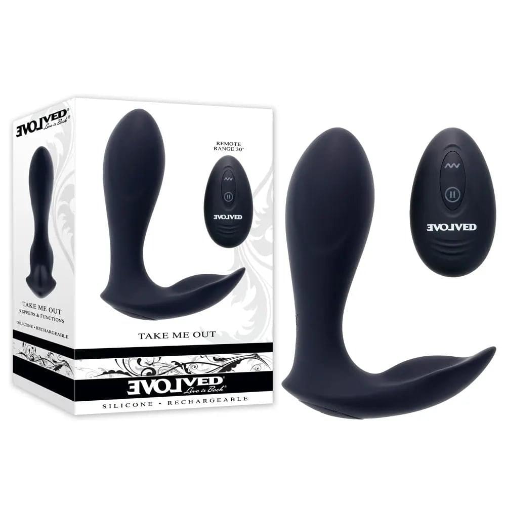Evolved TAKE ME OUT -  USB Rechargeable Wearable Vibrator with Remote Control Evolved Discreet Intimate Essentials.