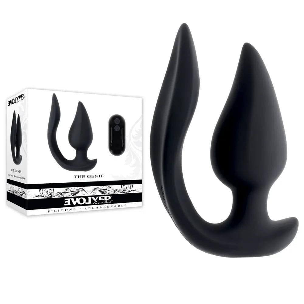 Evolved THE GENIE -  11.2 cm USB Rechargeable Vibrating Plug with Wireless Remote Evolved Discreet Intimate Essentials.
