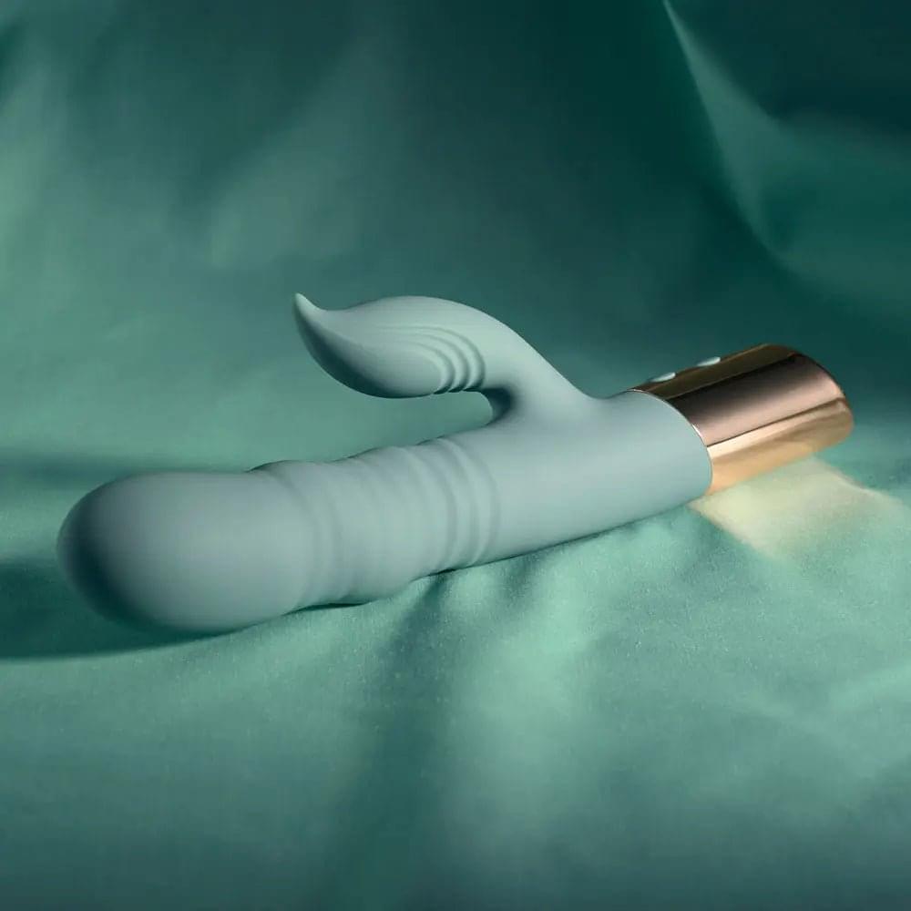 Evolved THE SHIMMY -  USB Rechargeable Thrusting Rabbit Vibrator Evolved Discreet Intimate Essentials.
