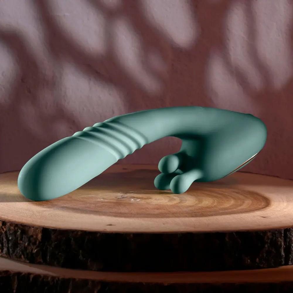 Evolved THRUST INTO ECSTASY -  21 cm USB Rechargeable Thrusting & Rotating Vibrator Evolved Discreet Intimate Essentials.