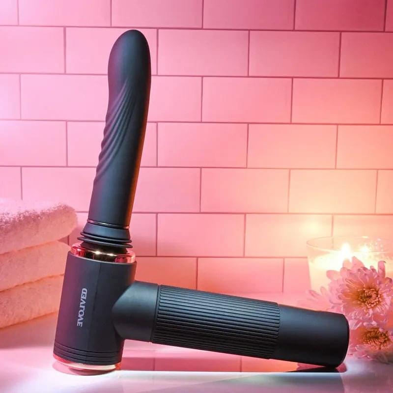 Evolved TOO HOT TO HANDLE -  USB Rechargeable Thrusting Vibe with Stand Evolved Discreet Intimate Essentials.