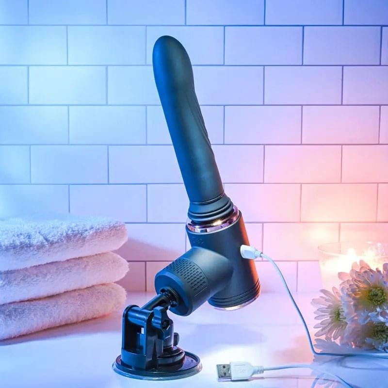 Evolved TOO HOT TO HANDLE -  USB Rechargeable Thrusting Vibe with Stand Evolved Discreet Intimate Essentials.