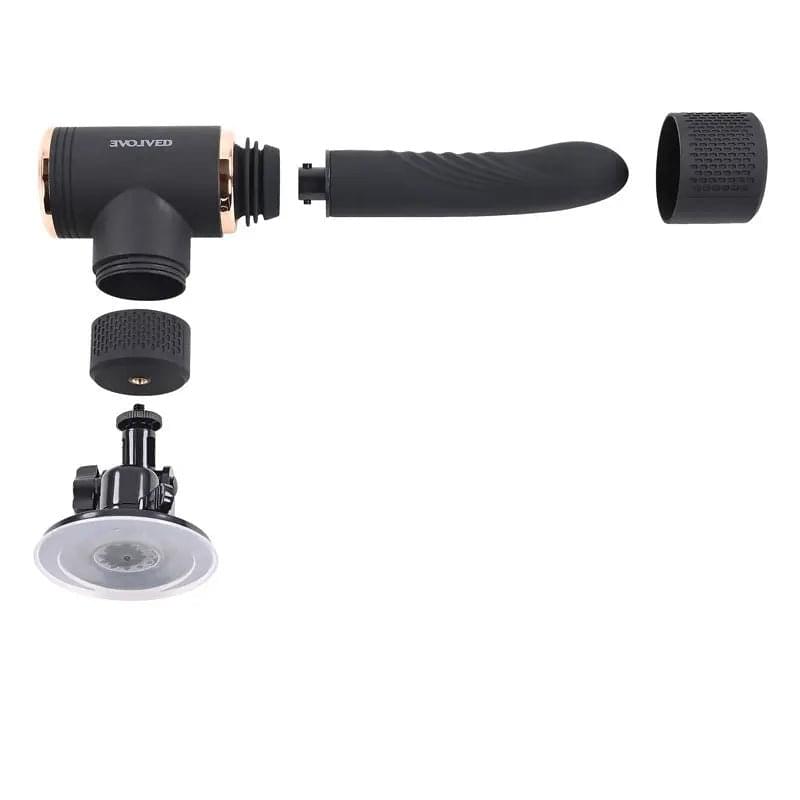 Evolved TOO HOT TO HANDLE -  USB Rechargeable Thrusting Vibe with Stand Evolved Discreet Intimate Essentials.