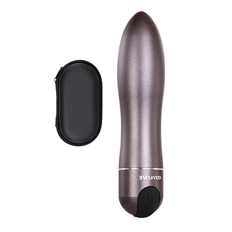 Shop affordable quality Evolved Travel-Gasm - Gray 9 cm USB Rechargeable Bullet with Travel Case - Discreet Intimate Essentials - BULLETS & EGGS - Evolved