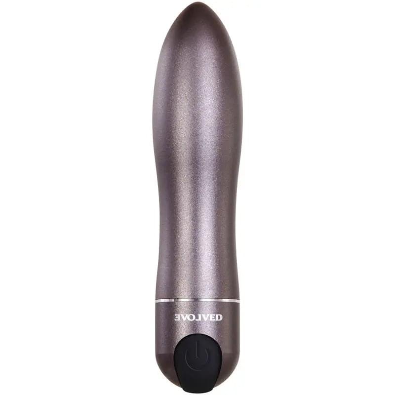 Evolved Travel-Gasm - Gray 9 cm USB Rechargeable Bullet with Travel Case Evolved Discreet Intimate Essentials.