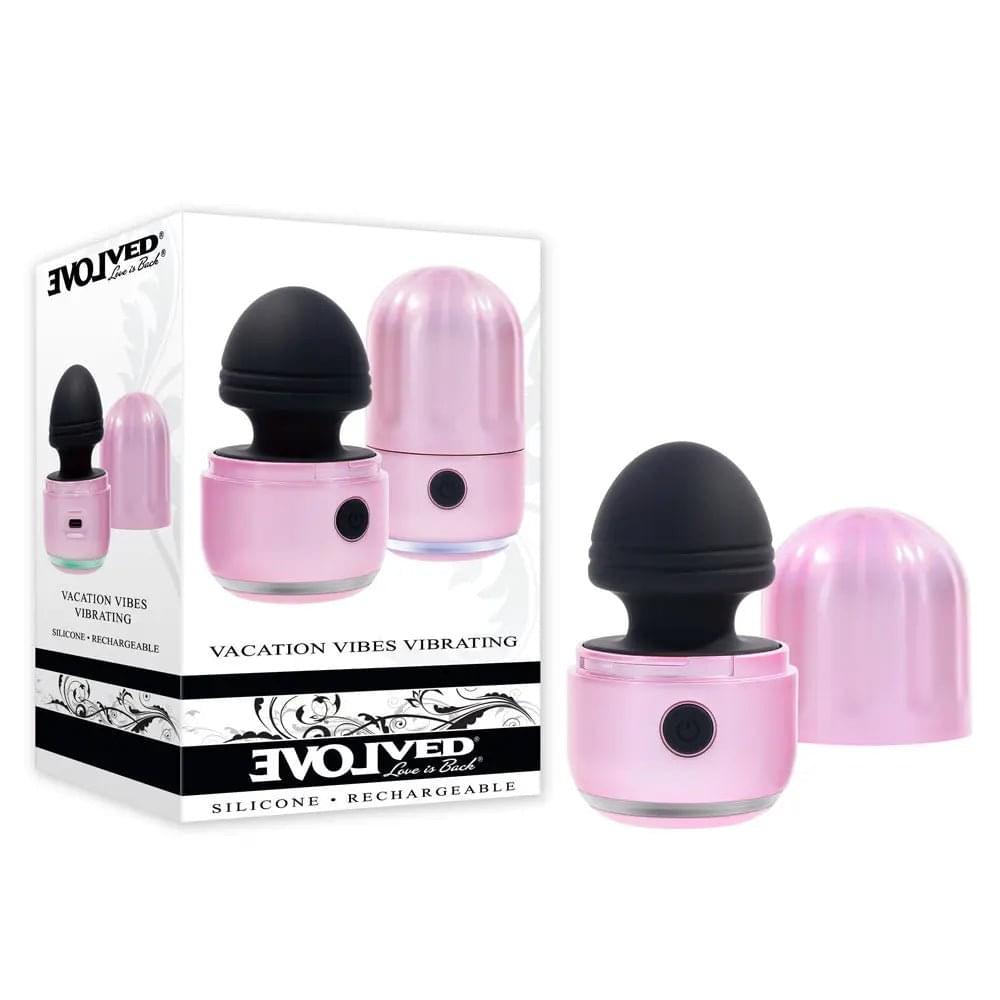Evolved VACATION VIBES - VIBRATING - /Black 8.5 cm USB Rechargeable Vibrating Stimulator Evolved Discreet Intimate Essentials.