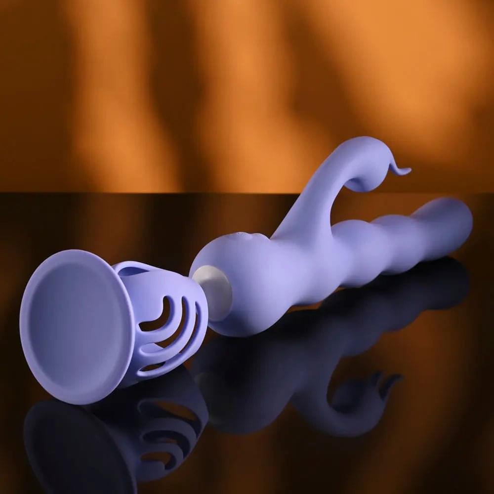 Evolved WIGGLY BUNNY -  USB Rechargeable Rabbit Vibrator with Suction Base Evolved Discreet Intimate Essentials.
