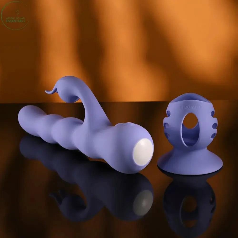 Evolved WIGGLY BUNNY -  USB Rechargeable Rabbit Vibrator with Suction Base Evolved Discreet Intimate Essentials.