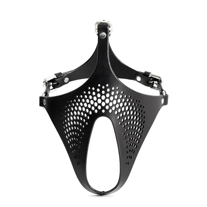 Ex Machina Genuine Leather Mask Black Daytona Discreet Intimate Essentials.
