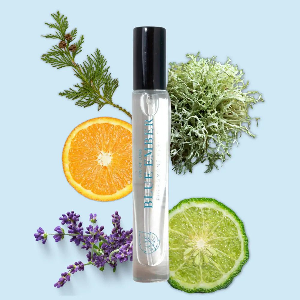 Shop affordable quality Eye Of Love Love In Bloom Blue Ember Pheromone Cologne - 10ml - Citrus & Cedar Scented Pheromone Cologne for Men to attract Women - 10 ml Spray - Discreet Intimate Essentials - LOTIONS & LUBES - Eye Of Love