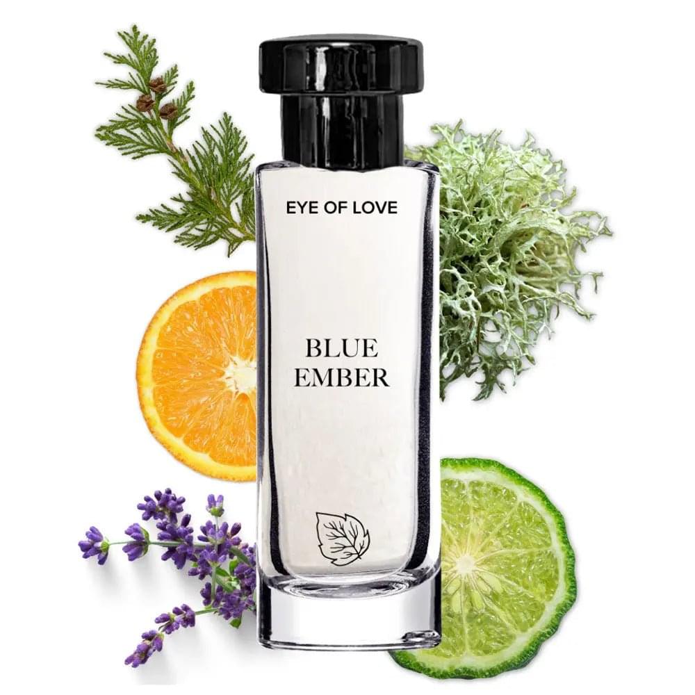 Eye Of Love Love In Bloom Blue Ember Pheromone Cologne - 30ml - Citrus & Cedar Scented Pheromone Cologne for Men to attract Women - 30 ml Spray Eye Of Love Discreet Intimate Essentials.