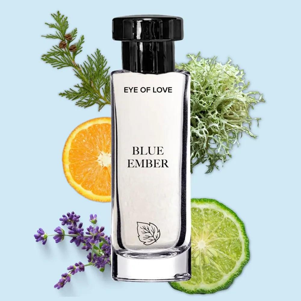 Eye Of Love Love In Bloom Blue Ember Pheromone Cologne - 30ml - Citrus & Cedar Scented Pheromone Cologne for Men to attract Women - 30 ml Spray Eye Of Love Discreet Intimate Essentials.