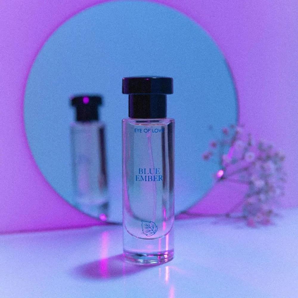 Eye Of Love Love In Bloom Blue Ember Pheromone Cologne - 30ml - Citrus & Cedar Scented Pheromone Cologne for Men to attract Women - 30 ml Spray Eye Of Love Discreet Intimate Essentials.