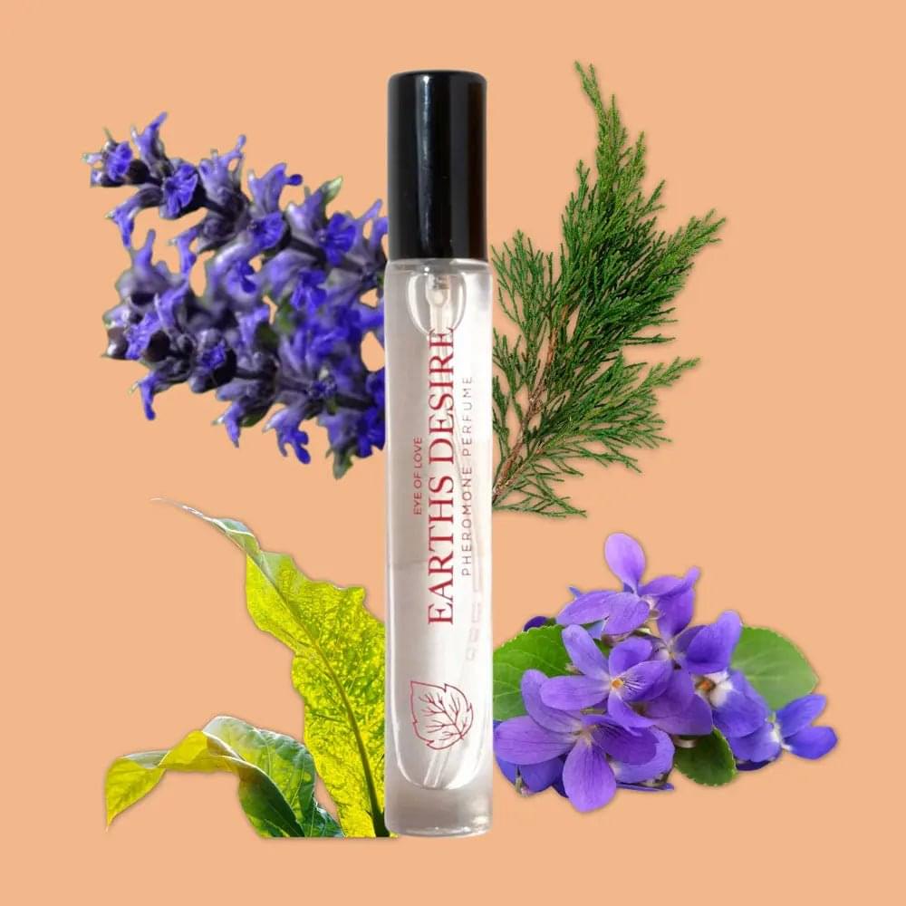 Eye Of Love Love In Bloom Earths Desire Pheromone Cologne - 10ml - Cypress & Bergamot Scented Pheromone Cologne for Men to attract Women - 10 ml Spray Eye Of Love Discreet Intimate Essentials.