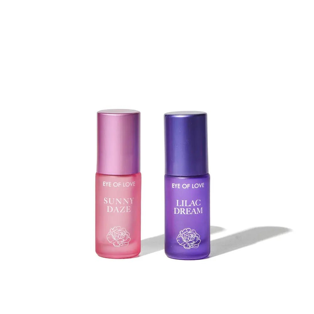 Shop affordable quality Eye Of Love Love In Bloom Pheromone Perfume Roll-On Set - Day to Night (Sunny Daze & Lilac Dream) Pheromone Perfume Oils for Women to attract Men - 10 ml Roll On Bottles - Discreet Intimate Essentials - LOTIONS & LUBES - Eye Of Love
