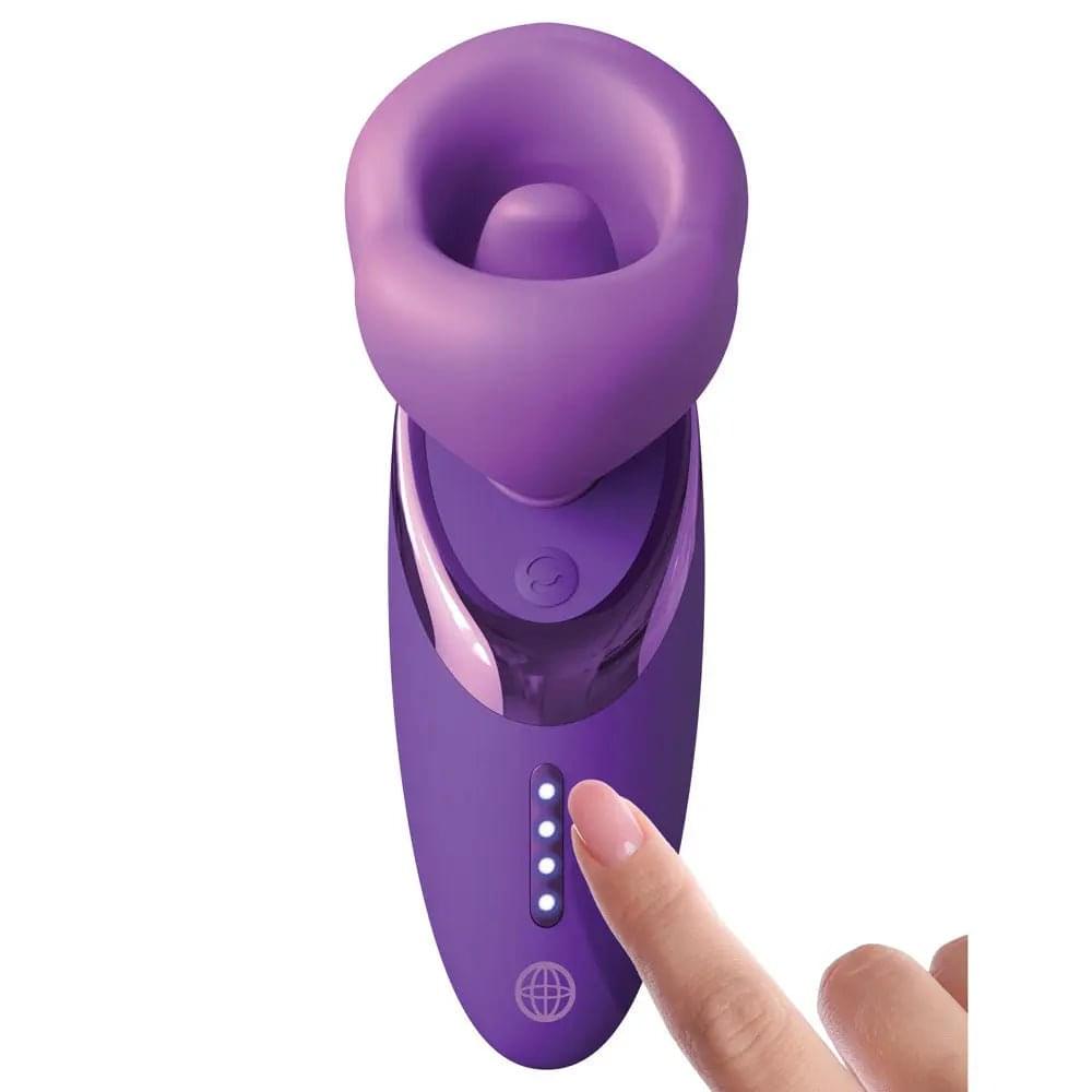 Fantasy For Her Pleasure Sucker -  USB Rechargeable Sucking, Licking & Vibrating Stimulator Pipedream Discreet Intimate Essentials.