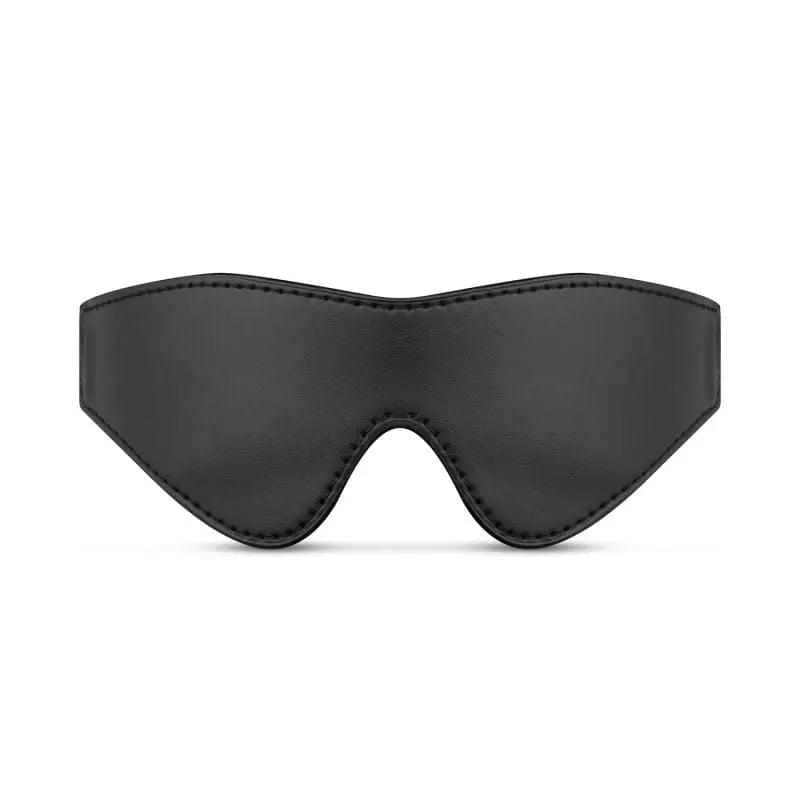 Faux Leather Blindfold Black Bedroom Fantasies Discreet Intimate Essentials.