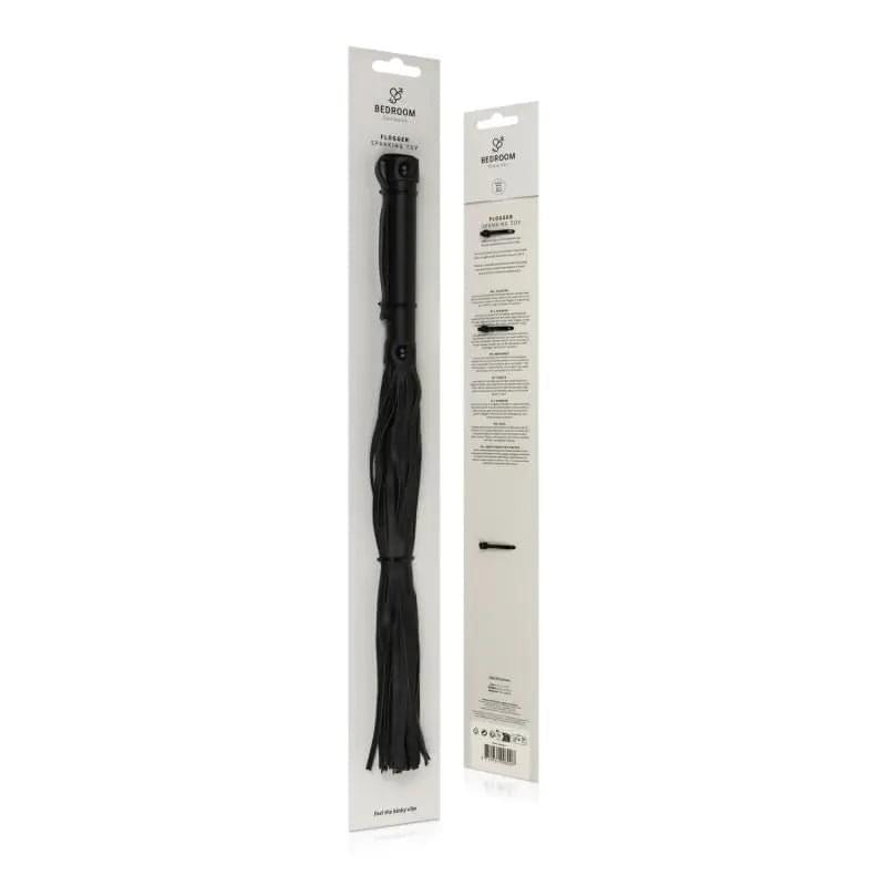 Faux Leather Flogger Black Bedroom Fantasies Discreet Intimate Essentials.