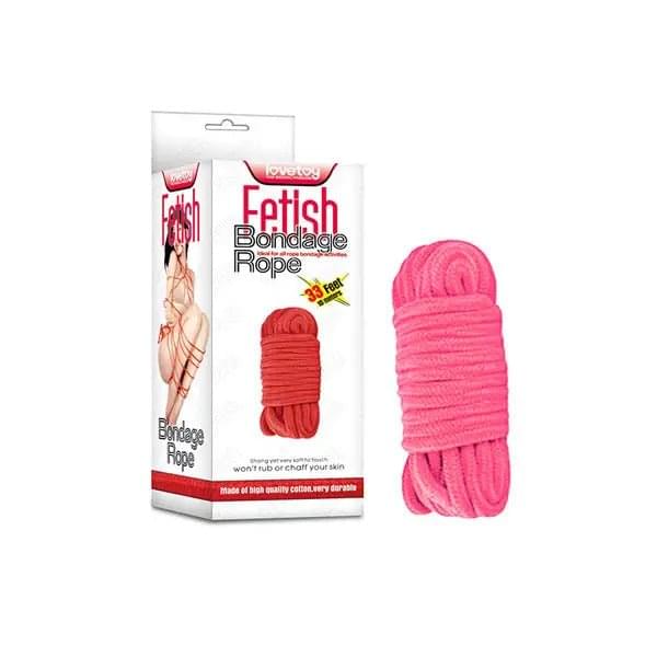 Fetish Bondage Rope - Black - 10 m Length Lovetoy Discreet Intimate Essentials.