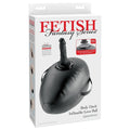 Fetish Fantasy Series Body Dock Inflatable Love Ball - Black Inflatable Cushion with Black 15.2 cm Dildo Pipedream Discreet Intimate Essentials.