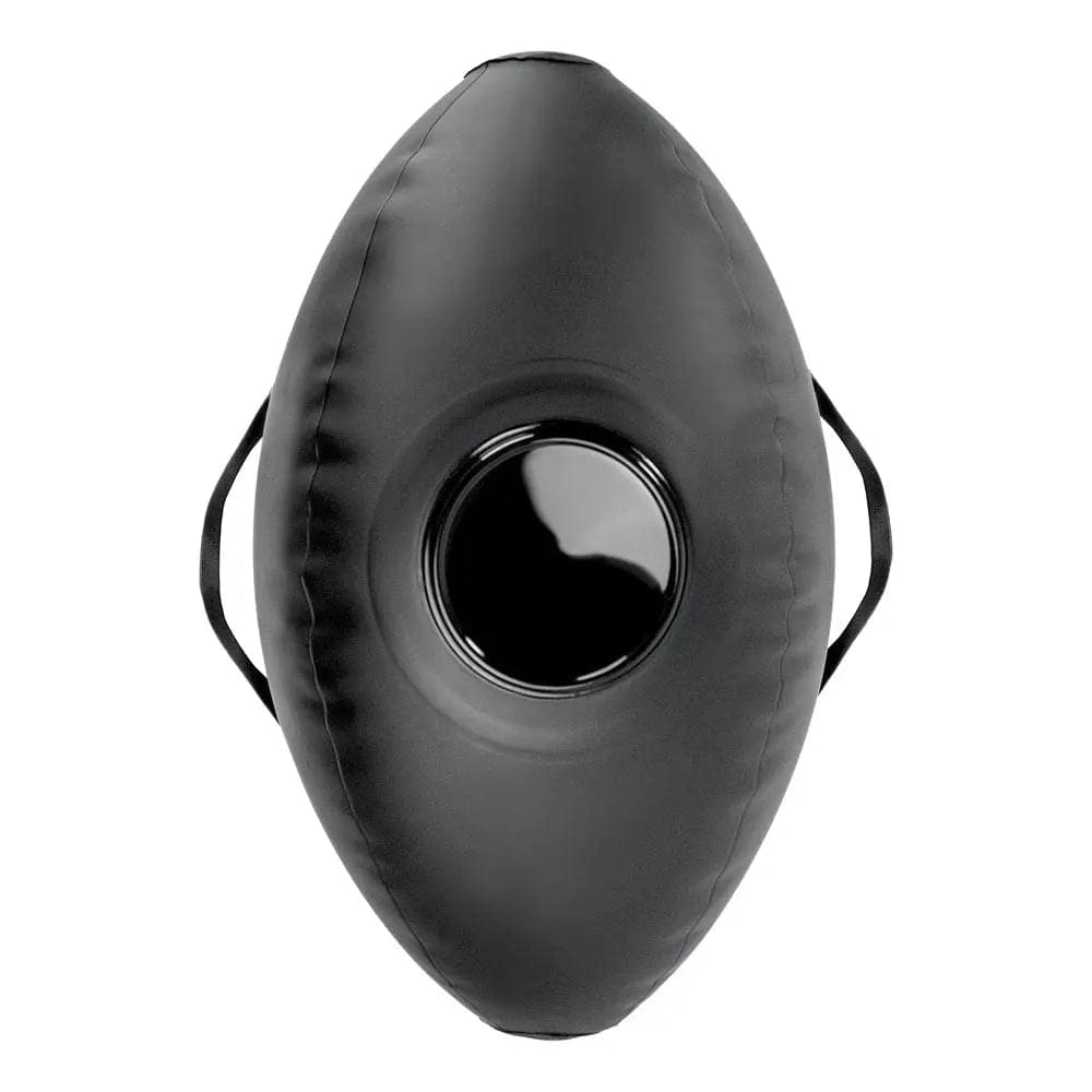 Fetish Fantasy Series Body Dock Inflatable Love Ball - Black Inflatable Cushion with Black 15.2 cm Dildo Pipedream Discreet Intimate Essentials.