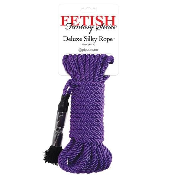 Fetish Fantasy Series Deluxe Silky Rope -  Bondage Rope - 9.75 m Length Pipedream Discreet Intimate Essentials.