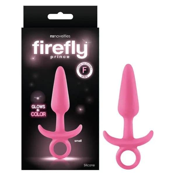 Firefly Prince - Glow-in-Dark  10.9 cm Small Butt Plug with Ring Bull NS Novelties Discreet Intimate Essentials.