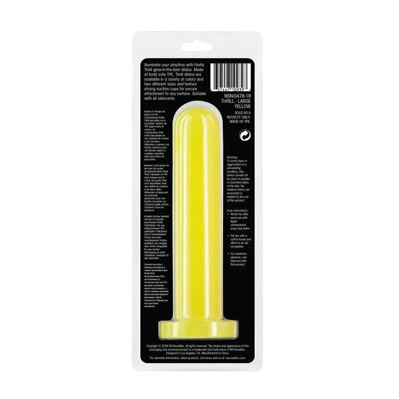 Firefly - Thrill -  - Large - Glow in Dark  19.3 cm Large Dildo NS Novelties Discreet Intimate Essentials.
