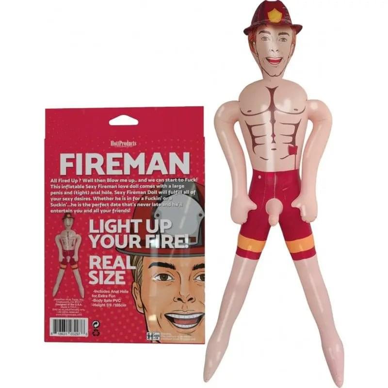 Fireman Inflatable Doll Hott Products Discreet Intimate Essentials.