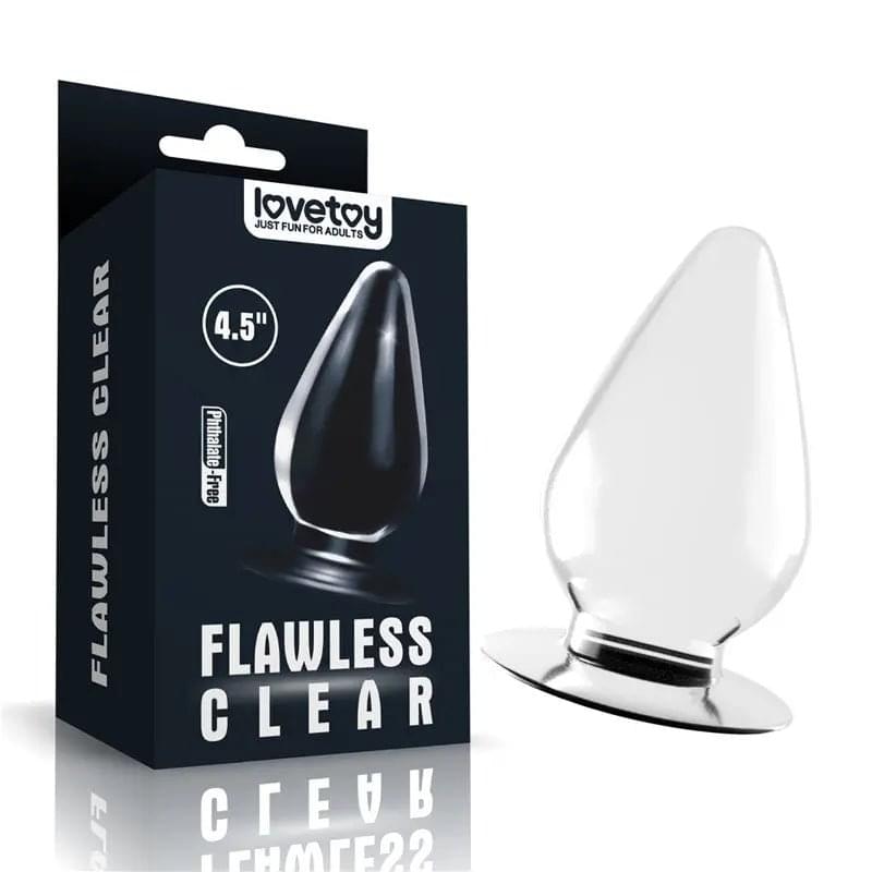Flawless  Anal Plug 4.5'' -  11.5 cm Butt Plug Lovetoy Discreet Intimate Essentials.