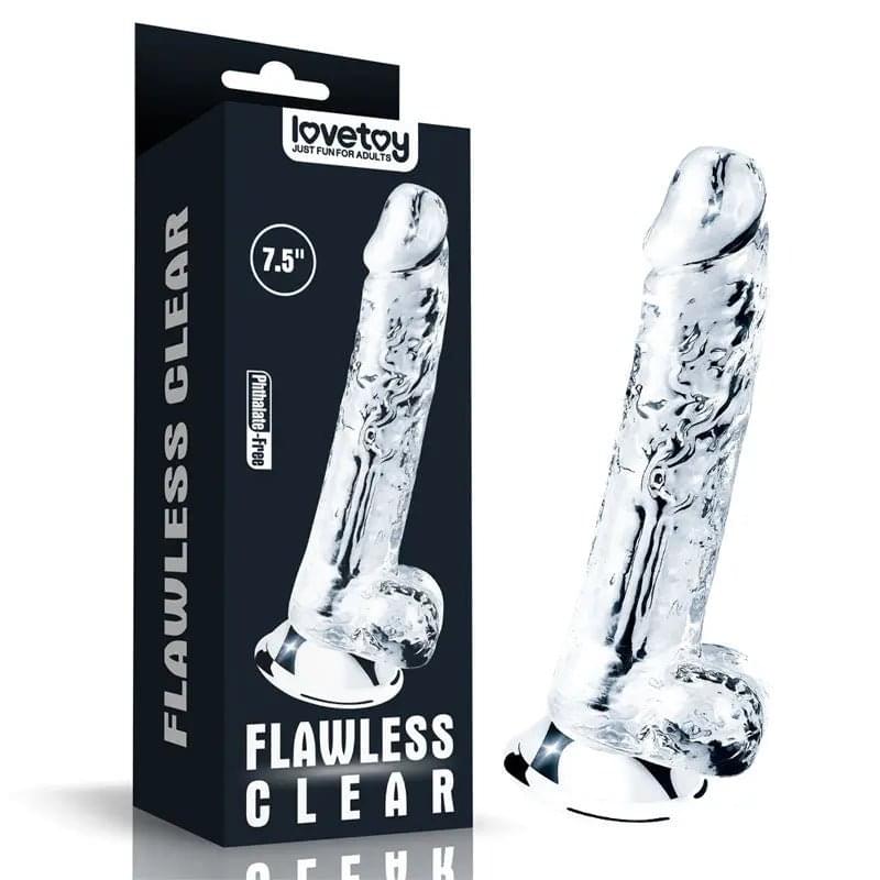 Flawless  Dildo 7.5'' -  19 cm Dong Lovetoy Discreet Intimate Essentials.
