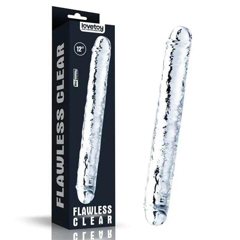 Flawless  Double Dildo 12'' -  30 cm Double Dong Lovetoy Discreet Intimate Essentials.