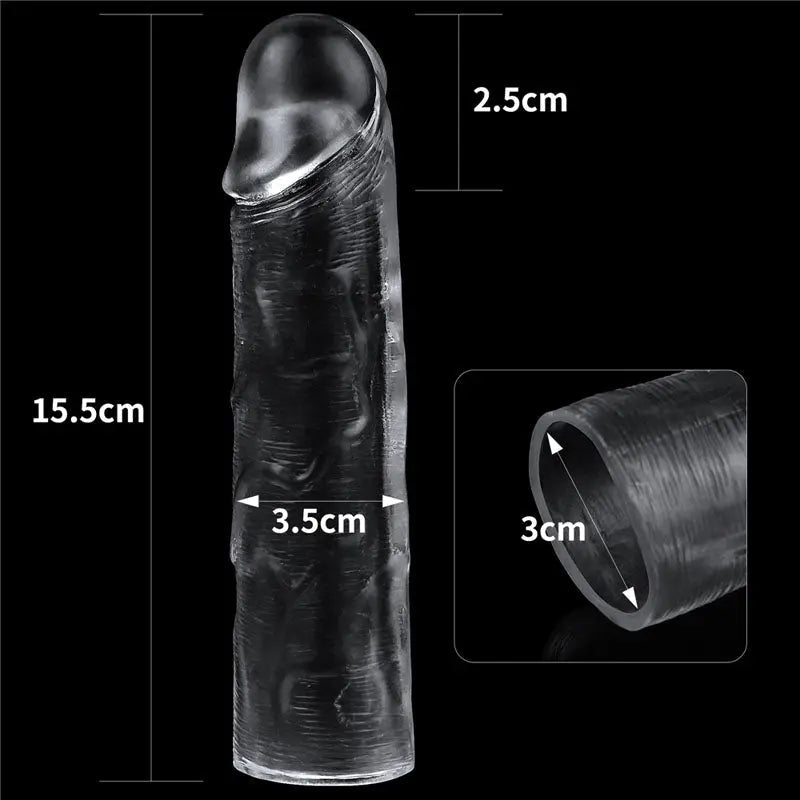 Shop affordable quality Flawless Penis Sleeve 1'' - 2.5 cm Penis Extender Sleeve - Discreet Intimate Essentials - SLEEVES - Lovetoy
