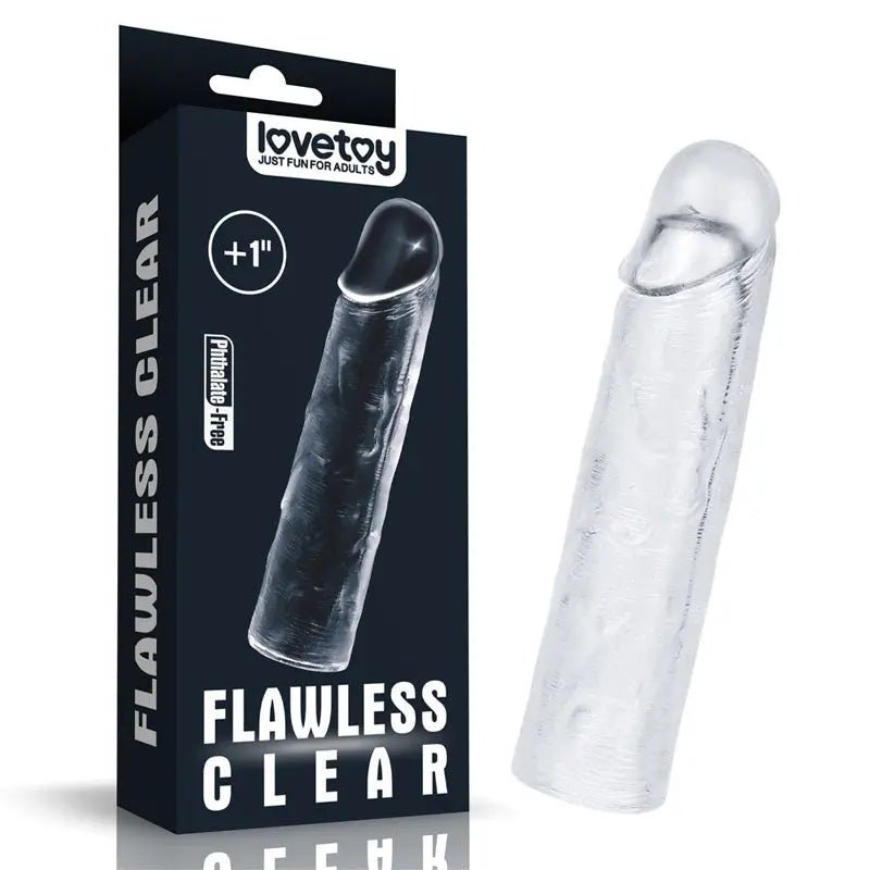 Shop affordable quality Flawless Penis Sleeve 1'' - 2.5 cm Penis Extender Sleeve - Discreet Intimate Essentials - SLEEVES - Lovetoy