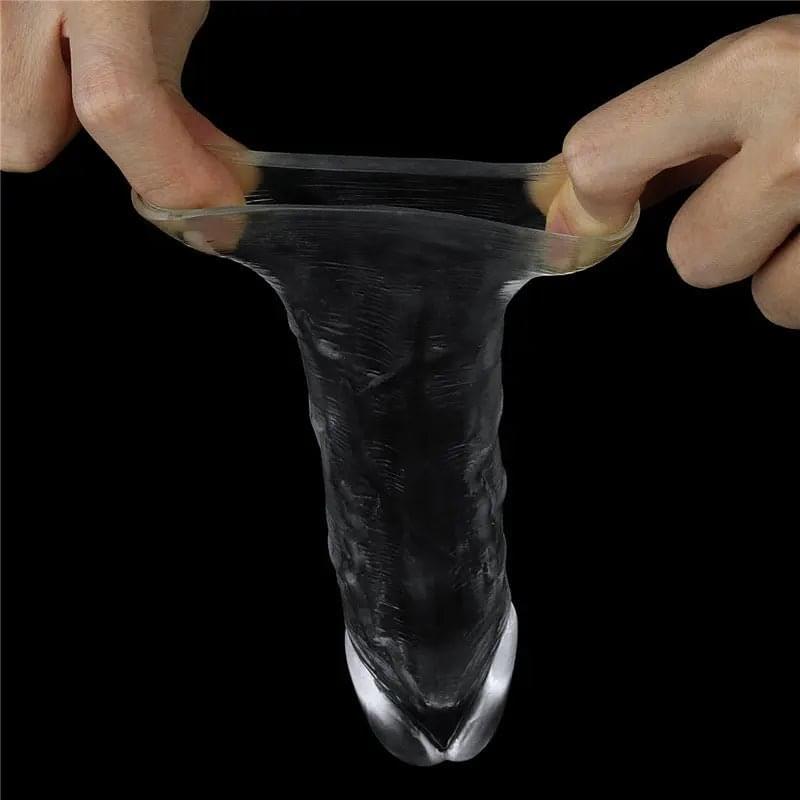 Flawless  Penis Sleeve 1'' -  2.5 cm Penis Extender Sleeve Lovetoy Discreet Intimate Essentials.