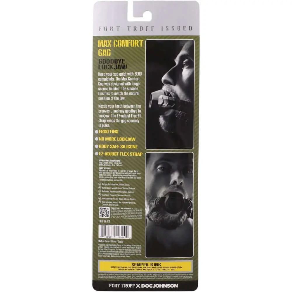 Fort Troff - Max Comfort Gag -  Mouth Restraint Doc Johnson Discreet Intimate Essentials.