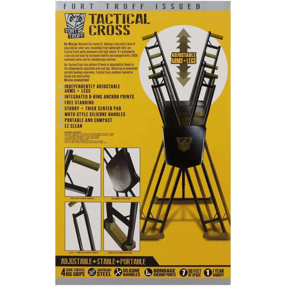 Fort Troff - Tactical Cross - Adjustable Cross Restraint Doc Johnson Discreet Intimate Essentials.