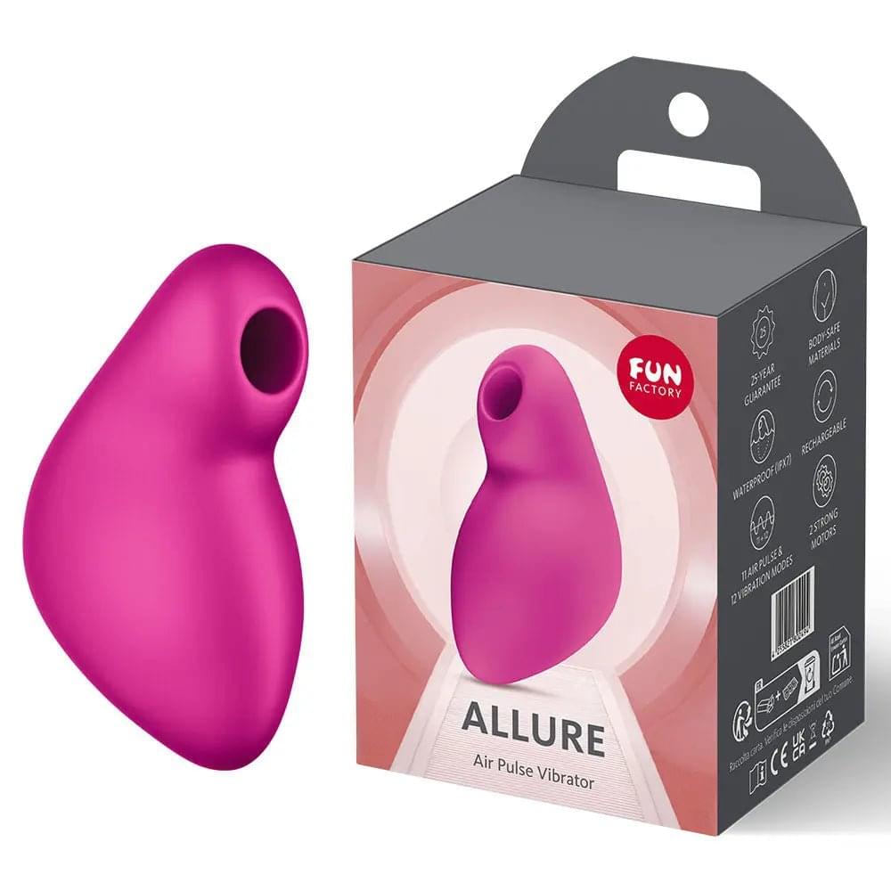Fun Factory ALLURE Magenta - Magenta USB Rechargeable Air Pulse Stimulator Fun Factory Discreet Intimate Essentials.