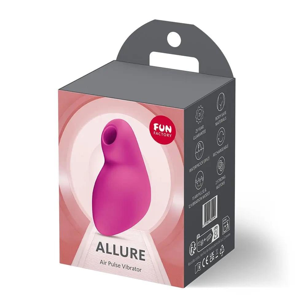 Fun Factory ALLURE Magenta - Magenta USB Rechargeable Air Pulse Stimulator Fun Factory Discreet Intimate Essentials.