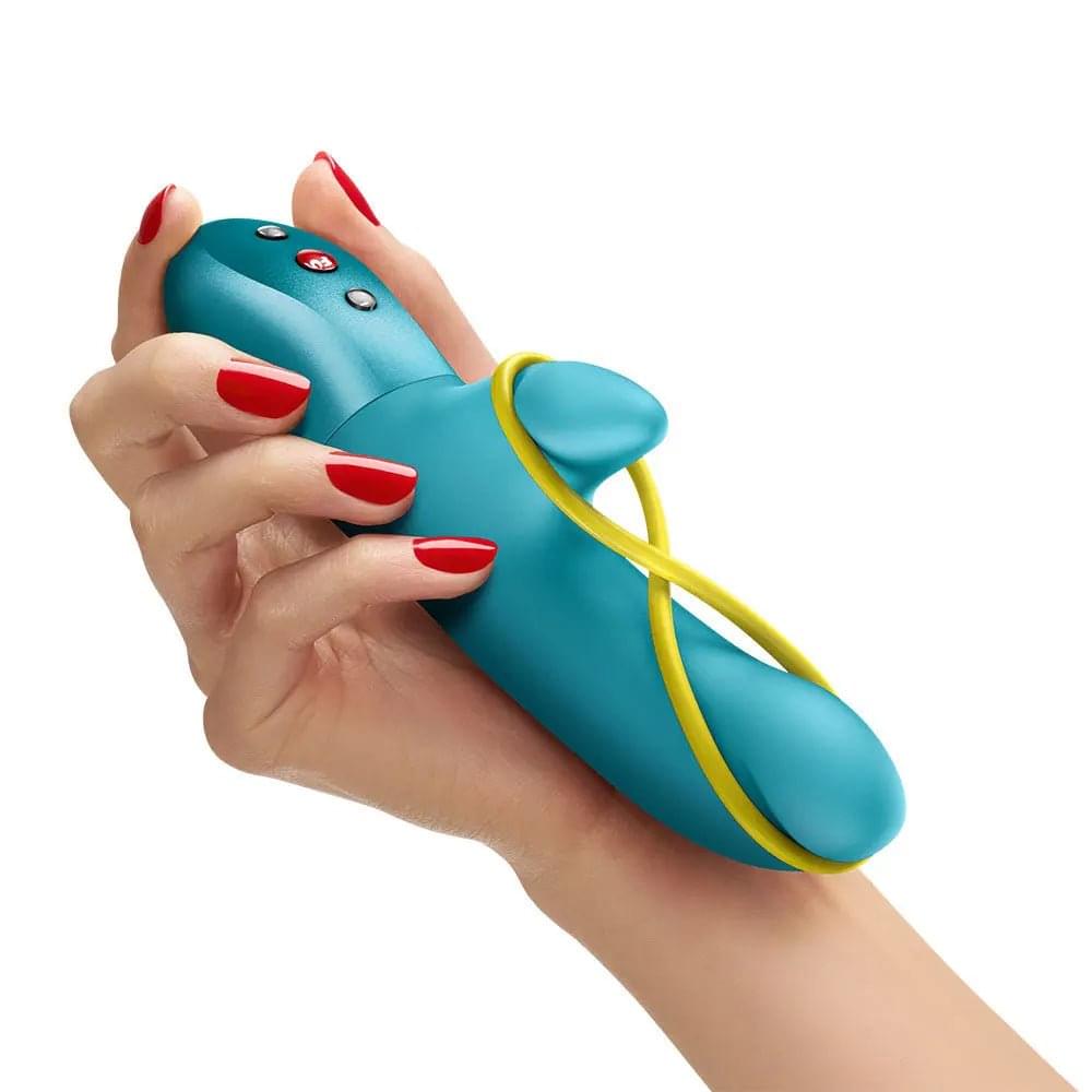 Fun Factory AMORINO Aquamarine - Aquamarine USB Rechargeable Rabbit Vibrator Fun Factory Discreet Intimate Essentials.