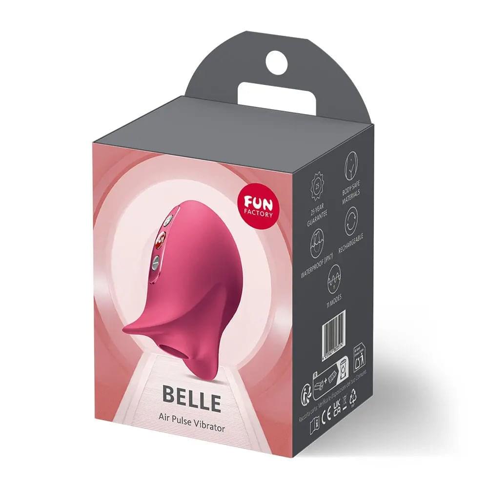 Fun Factory BELLE Raspberry - Raspberry  USB Rechargeable Air Pulse Stimulator Fun Factory Discreet Intimate Essentials.