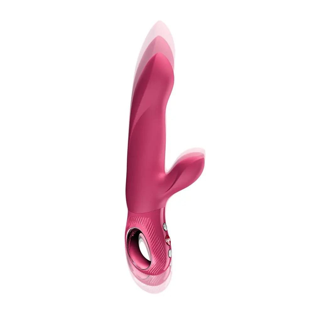 Fun Factory BI STRONIC ARC Raspberry - Raspberry 21.6 cm USB-C Rechargeable Thrusting Vibrator Fun Factory Discreet Intimate Essentials.