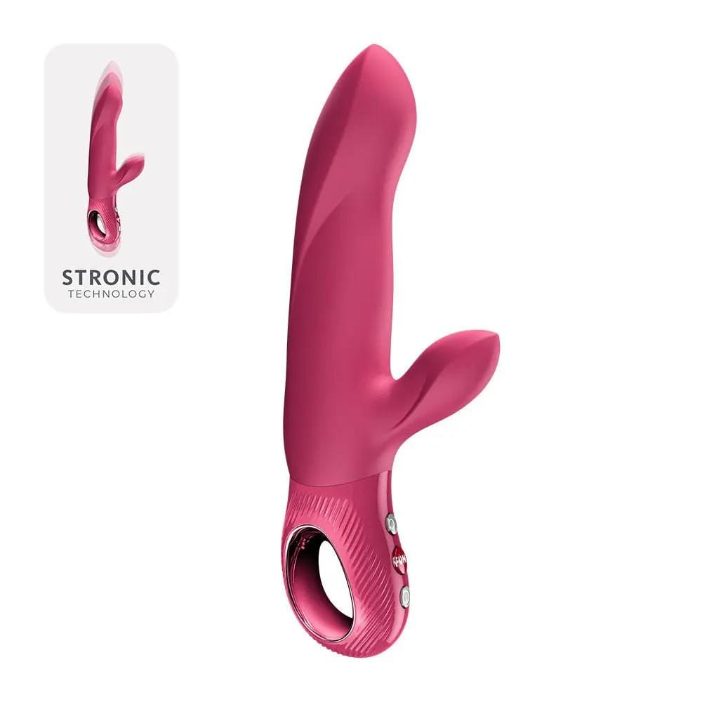Fun Factory BI STRONIC ARC Raspberry - Raspberry 21.6 cm USB-C Rechargeable Thrusting Vibrator Fun Factory Discreet Intimate Essentials.