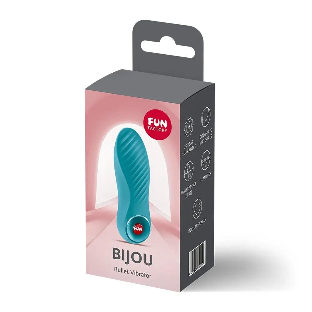 Fun Factory BIJOU Aquamarine - Aquamarine USB-C Rechargeable Stimulator Fun Factory Discreet Intimate Essentials.