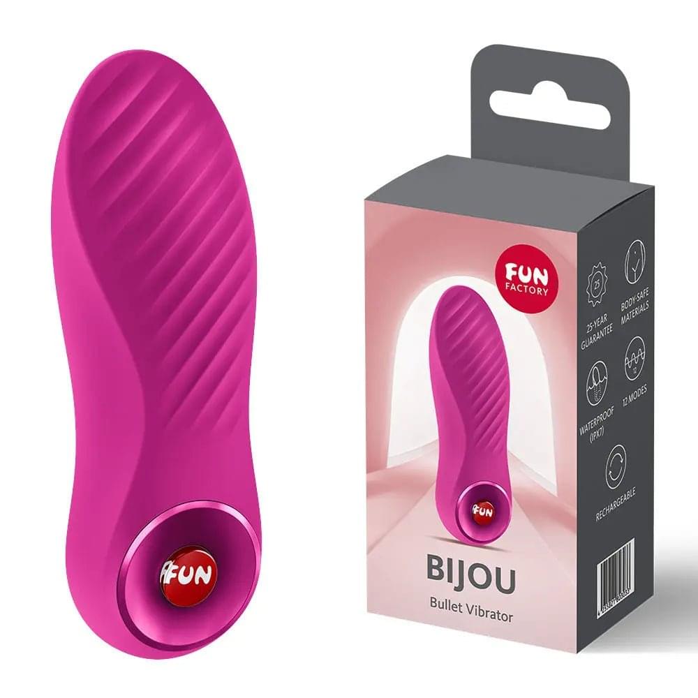 Fun Factory BIJOU Magenta - Magenta USB-C Rechargeable Stimulator Fun Factory Discreet Intimate Essentials.