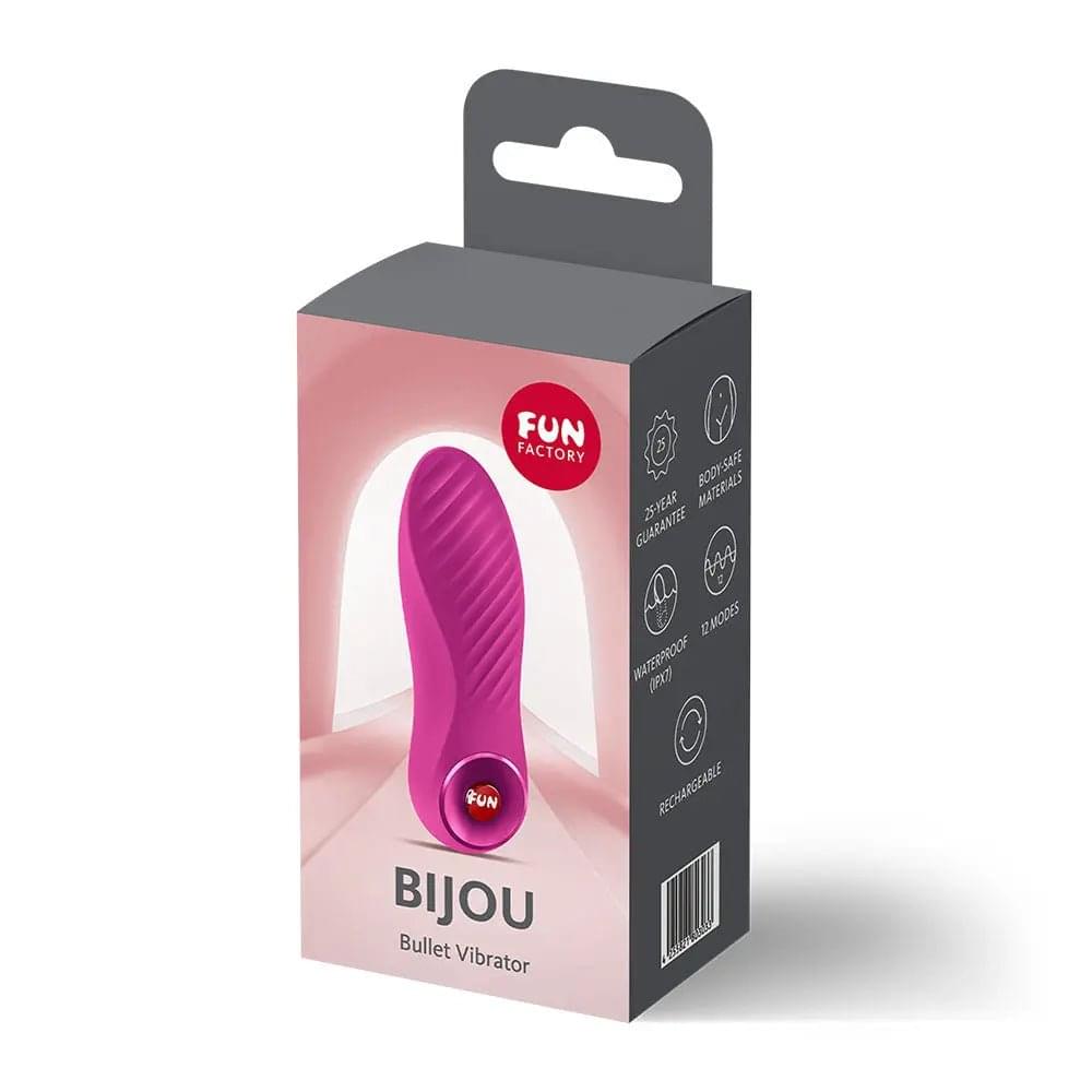 Fun Factory BIJOU Magenta - Magenta USB-C Rechargeable Stimulator Fun Factory Discreet Intimate Essentials.