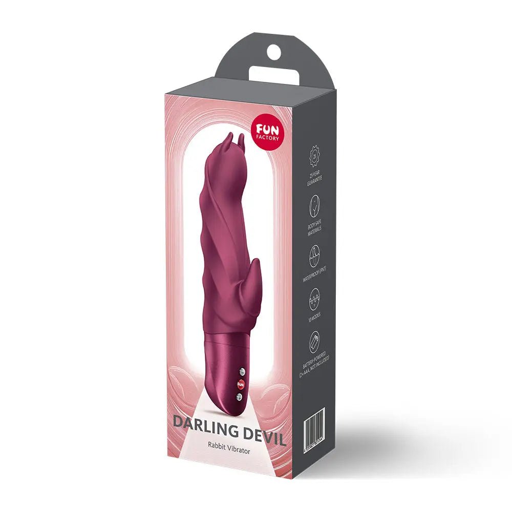 Shop affordable quality Fun Factory DARLING DEVIL Wine - Wine 20 cm Vibrator - Discreet Intimate Essentials - VIBRATORS-PREMIUM - Fun Factory