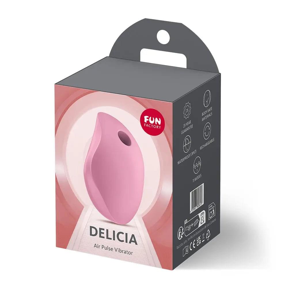 Fun Factory DELICIA Rose - Rose  USB Rechargeable Air Pulse Stimulator Fun Factory Discreet Intimate Essentials.